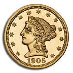 1905 $2.50 Liberty Gold Quarter Eagle PR-66+ Cameo PCGS CAC