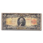1905 $20 Gold Cert. Technicolor Note F-12 PMG (Fr#1180, Stain)