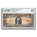 1905 $20 Gold Cert. Technicolor Note F-12 PMG (Fr#1180, Stain)