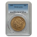 1905 $20 Liberty Gold Double Eagle AU-53 PCGS