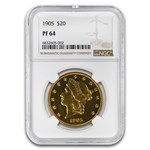 1905 $20 Liberty Gold Double Eagle PF-64 NGC