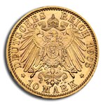 1905-A Germany Gold 10 Mark MS-63 NGC (S-C-G)