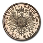 1905-A Germany Silver 2 Mark PR-66 Cameo PCGS