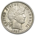 1905 Barber Dime AU