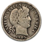 1905 Barber Dime Good