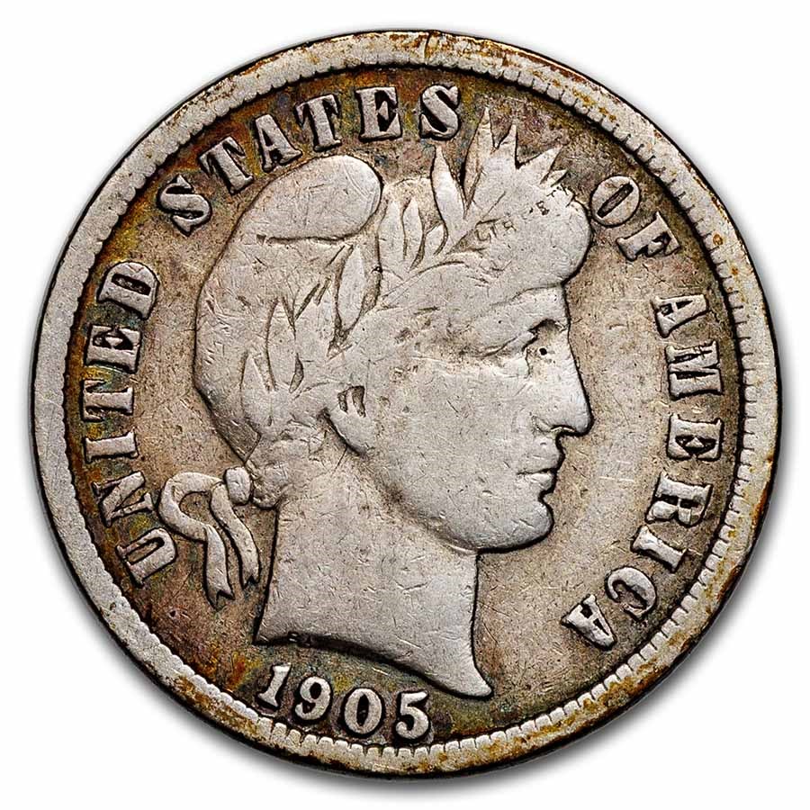 1905 Barber Dime VG