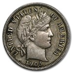 1905 Barber Dime XF