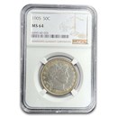 1905 Barber Half Dollar MS-64 NGC