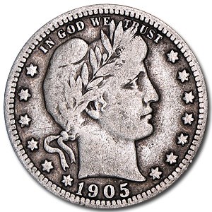 1905 Barber Quarter VG 1905 Barber Quarter VG