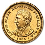 1905 Gold $1.00 Lewis & Clark AU