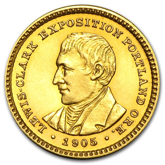 1905 Gold $1.00 Lewis & Clark BU 1905 Gold $1.00 Lewis & Clark BU
