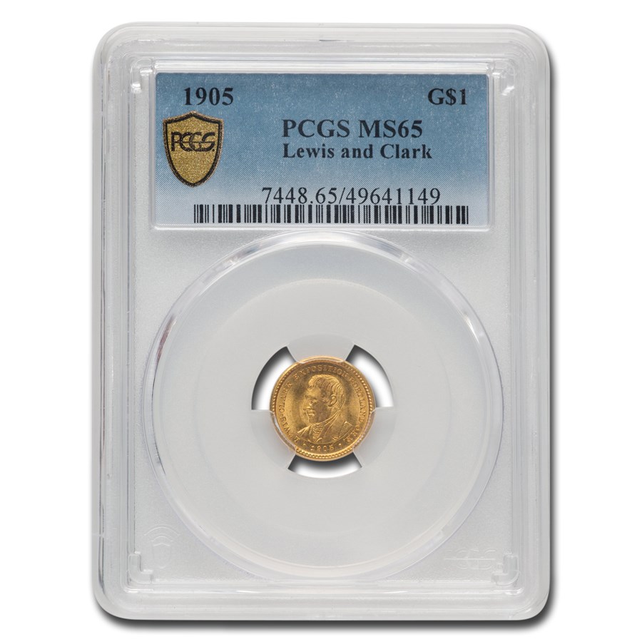 1905 Gold $1.00 Lewis & Clark Commem MS-65 PCGS