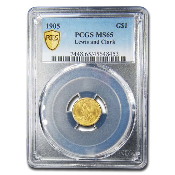 1905 Gold $1.00 Lewis & Clark Commem MS-65 PCGS