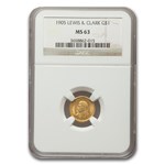 1905 Gold $1.00 Lewis & Clark MS-63 NGC