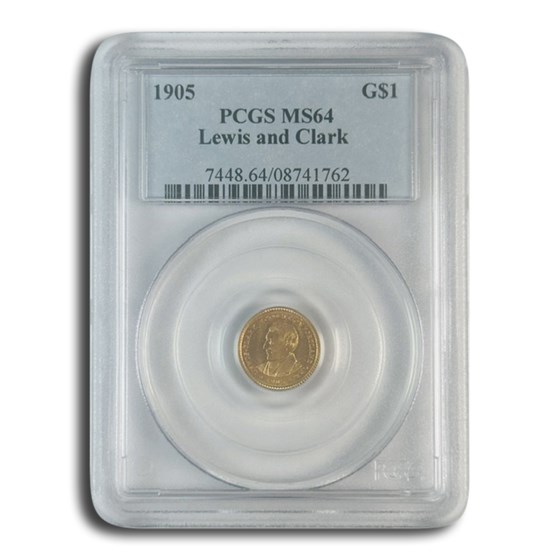 1905 Gold $1.00 Lewis & Clark MS-64 PCGS