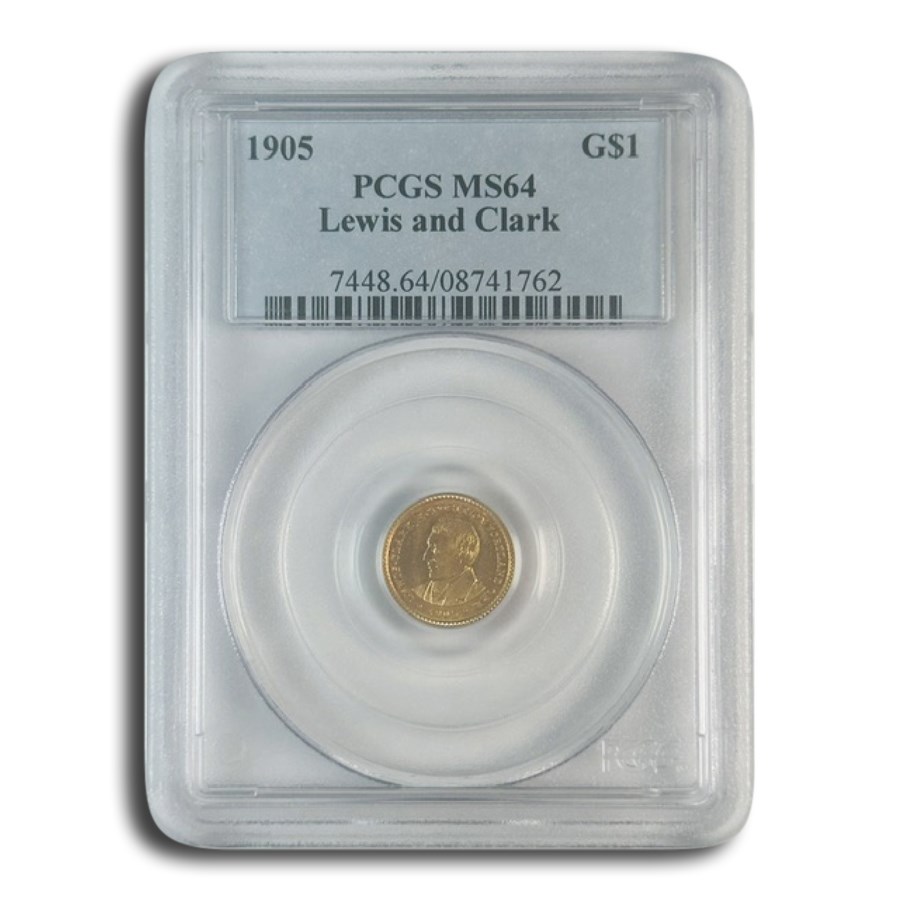 1905 Gold $1.00 Lewis & Clark MS-64 PCGS