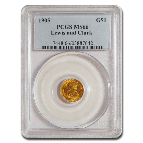 1905 Gold $1.00 Lewis & Clark MS-66 PCGS