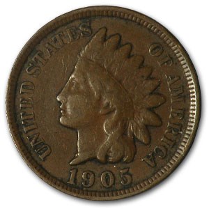 1905 Indian Head Cent Good+ 1905 Indian Head Cent Good+