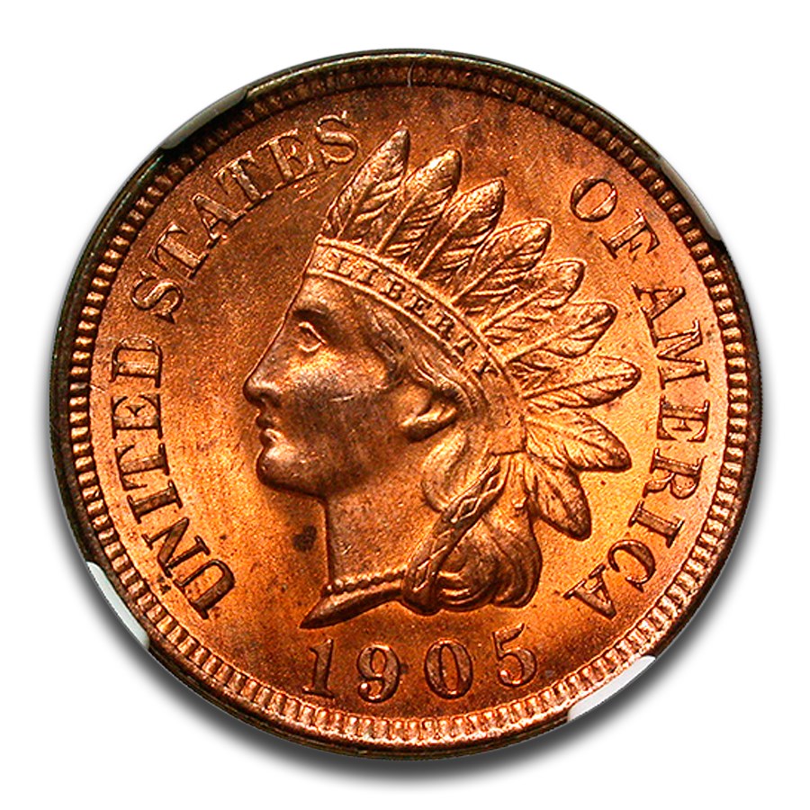 1905 Indian Head Cent MS-64 NGC (Red)