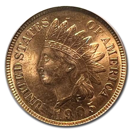 1905 Indian Head Cent MS-64 PCGS (Red) 1905 Indian Head Cent MS-64 PCGS (Red)