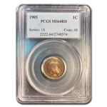 1905 Indian Head Cent MS-64 PCGS (Red)