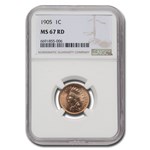 1905 Indian Head Cent MS-67 NGC (Red)