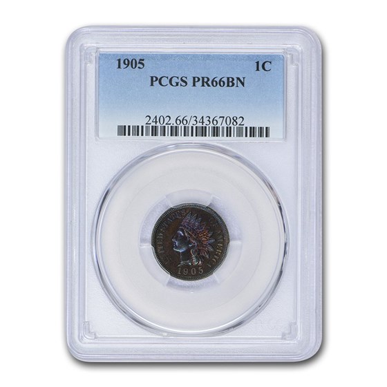 1905 Indian Head Cent PR-66 PCGS (Brown) 1905 Indian Head Cent PR-66 PCGS (Brown)