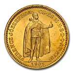 1905-KB Hungary Gold 20 Korona Joseph I MS-63 NGC