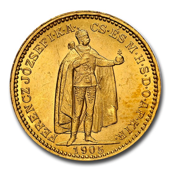 1905-KB Hungary Gold 20 Korona Joseph I MS-63 NGC 1905-KB Hungary Gold 20 Korona Joseph I MS-63 NGC