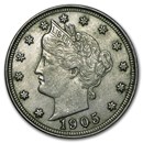 1905 Liberty Head V Nickel AU