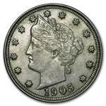 1905 Liberty Head V Nickel AU