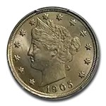 1905 Liberty Head V Nickel MS-64+ PCGS