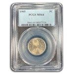 1905 Liberty Head V Nickel MS-64 PCGS