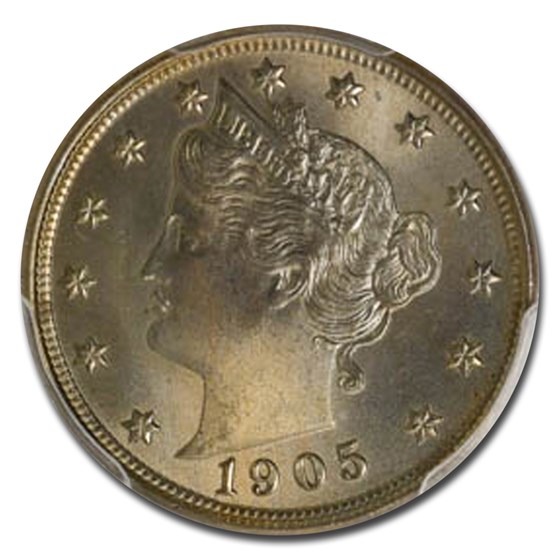 Buy 1905 Liberty Head V Nickel MS-66 PCGS CAC | APMEX
