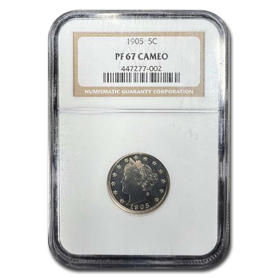 1905 Liberty Head V Nickel PF-67 Cameo NGC 1905 Liberty Head V Nickel PF-67 Cameo NGC