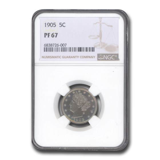 1905 Liberty Head V Nickel PF-67 NGC 1905 Liberty Head V Nickel PF-67 NGC
