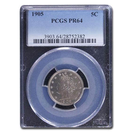 1905 Liberty Head V Nickel PR-64 PCGS 1905 Liberty Head V Nickel PR-64 PCGS