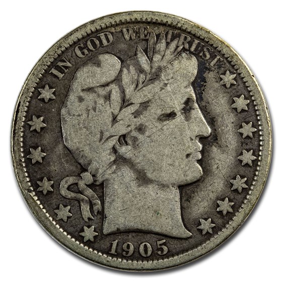 1905-O Barber Half Dollar Fine 1905-O Barber Half Dollar Fine
