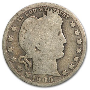 1905-O Barber Quarter AG 1905-O Barber Quarter AG