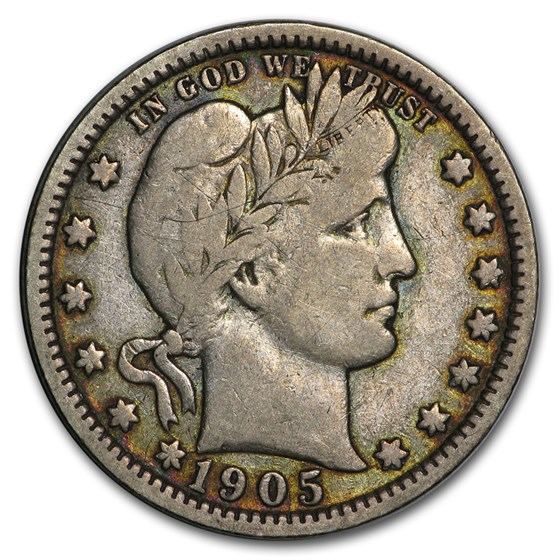 1905-O Barber Quarter Fine 1905-O Barber Quarter Fine