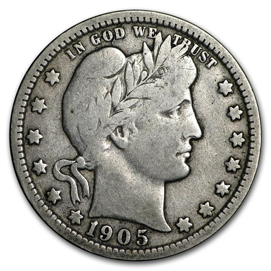 1905-O Barber Quarter Good 1905-O Barber Quarter Good