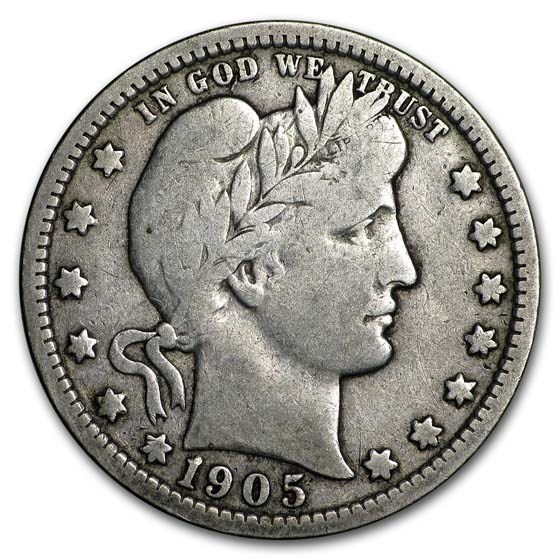 1905-O Barber Quarter VG 1905-O Barber Quarter VG