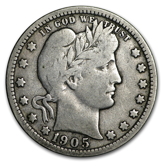 1905-O Barber Quarter VG 1905-O Barber Quarter VG