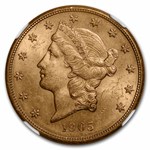 1905-S $20 Liberty Gold Double Eagle MS-63 NGC