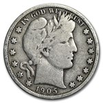 1905-S Barber Half Dollar VG