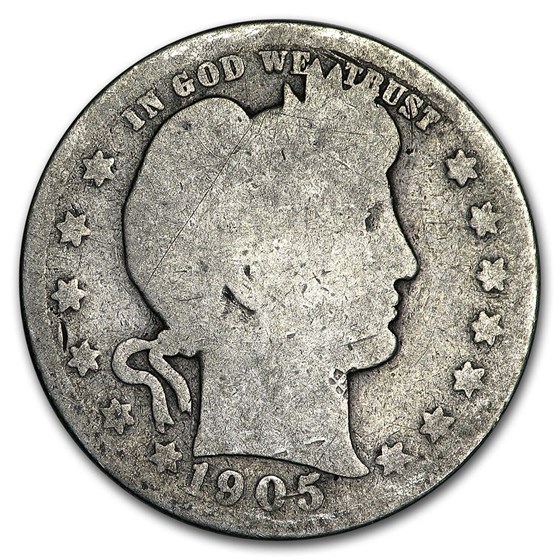 1905-S Barber Quarter AG 1905-S Barber Quarter AG