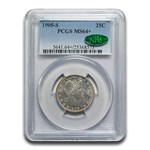 1905-S Barber Quarter MS-64+ PCGS CAC