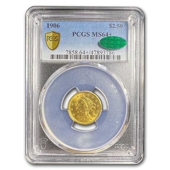 1906 $2.50 Liberty Gold Quarter Eagle MS-64+ PCGS 1906 $2.50 Liberty Gold Quarter Eagle MS-64+ PCGS