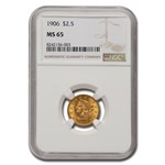 1906 $2.50 Liberty Gold Quarter Eagle MS-65 NGC