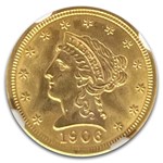 1906 $2.50 Liberty Gold Quarter Eagle MS-66 NGC